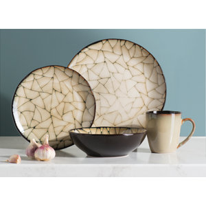 Wingate 16 Piece Dinnerware Set, Service for 4