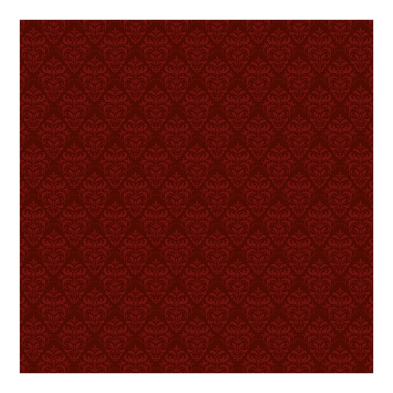 East Urban Home Red French Baroque Semi-Gloss Wallpaper Roll | Wayfair ...