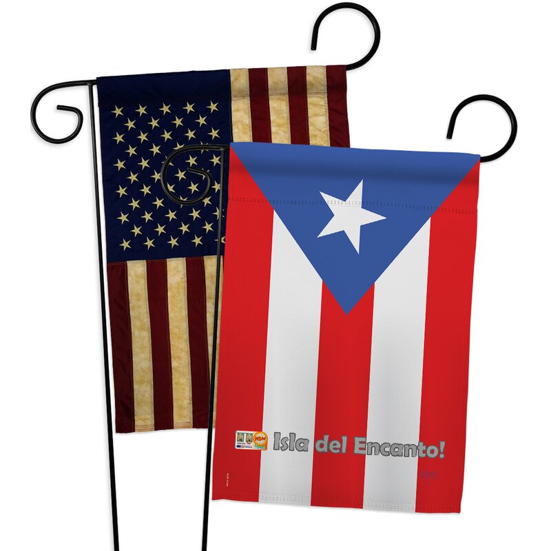 Breeze Decor 2 Piece Puerto Rico Flags Of The World Nationality