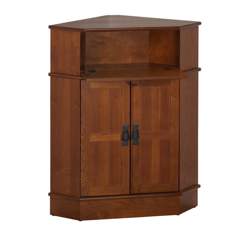 Charlton Home Gulley 2 Door Corner Accent Cabinet Reviews Wayfair