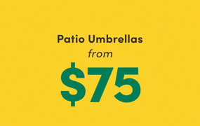 SALE! Patio Umbrellas from $75