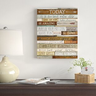 Inspirational Quotes Sayings Rectangle Wall Art You Ll Love In