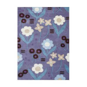 Joliet Hand-Tufted Purple Area Rug