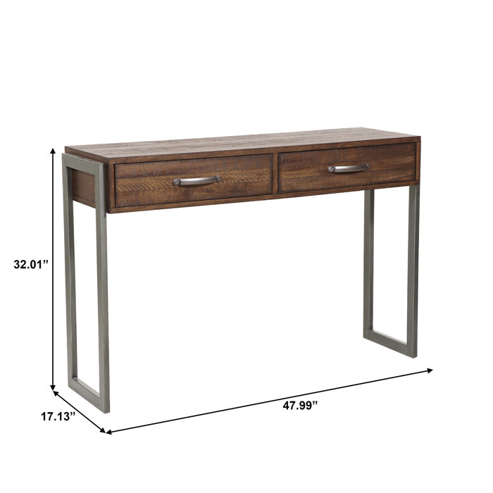 Union Rustic Laroche Heavily Distressed Rustic Style 2 Drawers