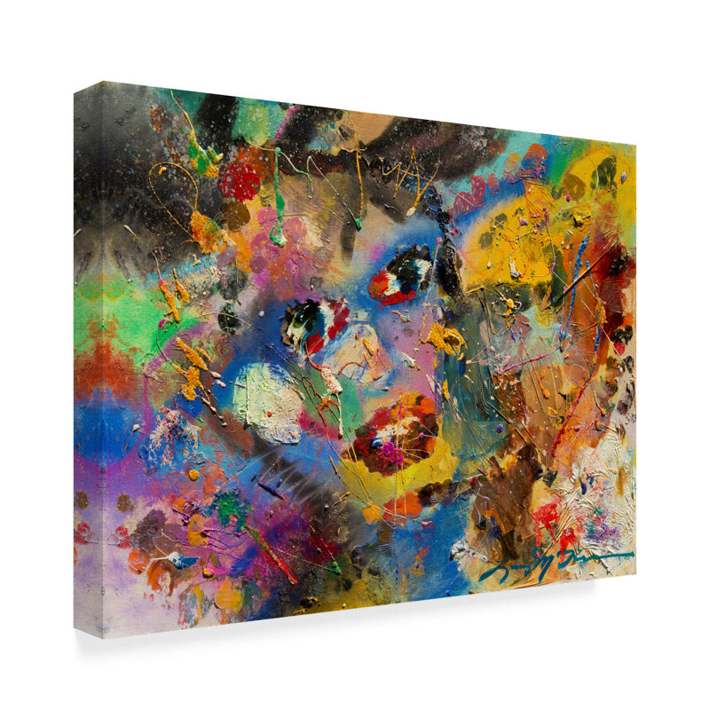 Charlton Home Multimedia Faces Of You Acrylic Painting Print On Wrapped Canvas Wayfair