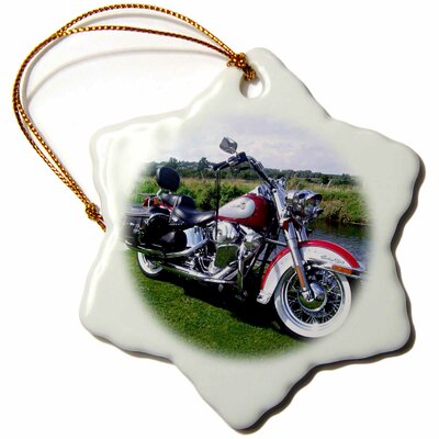Fat Boy Motorcycle Holiday Shaped Ornament The Holiday Aisle®