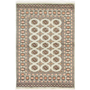 Peshawar Bokhara Hand-Knotted Beige / Brown Area Rug