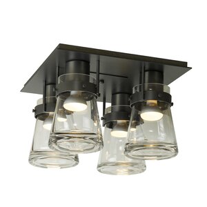 Erlenmeyer 4-Light Semi Flush Mount