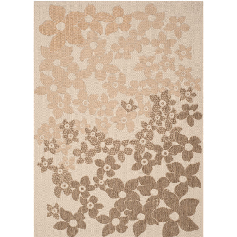 Martha Stewart Rugs Martha Stewart Floral Beige Brown Area Rug Wayfair