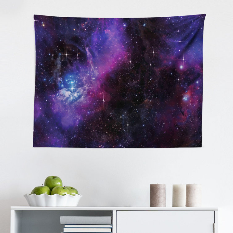 East Urban Home Ambesonne Space Tapestry, Nebula Dark Galaxy Luminous Stars  And Cosmic Rays Astronomy Explore Theme, Fabric Wall Hanging Decor For  Bedroom Living Room Dorm, 45" X 30", Magenta Blue - Wayfair Canada