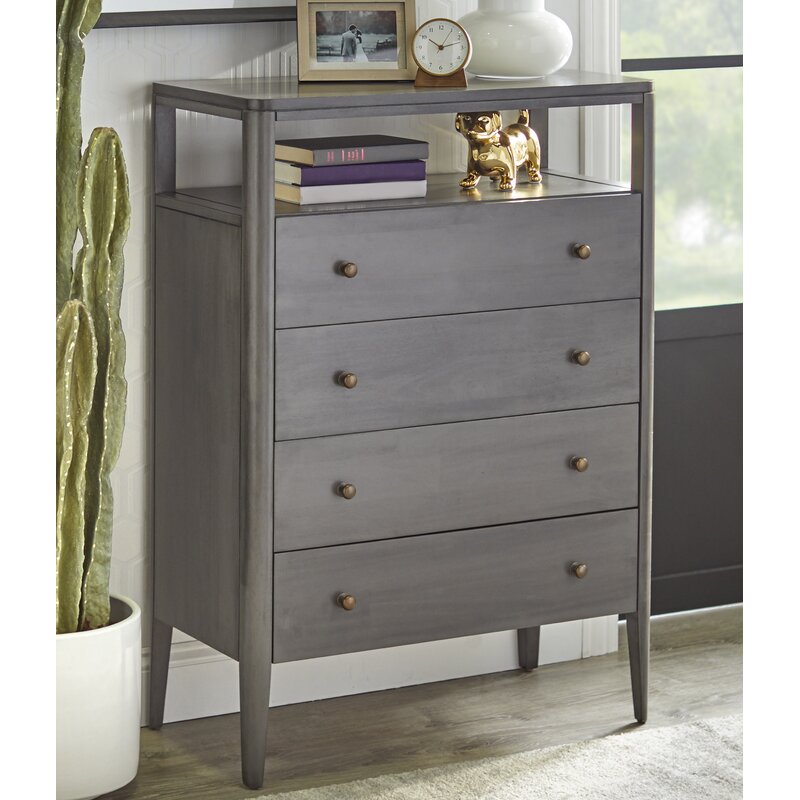 Gracie Oaks Rogelio 4 Drawer Chest Wayfair