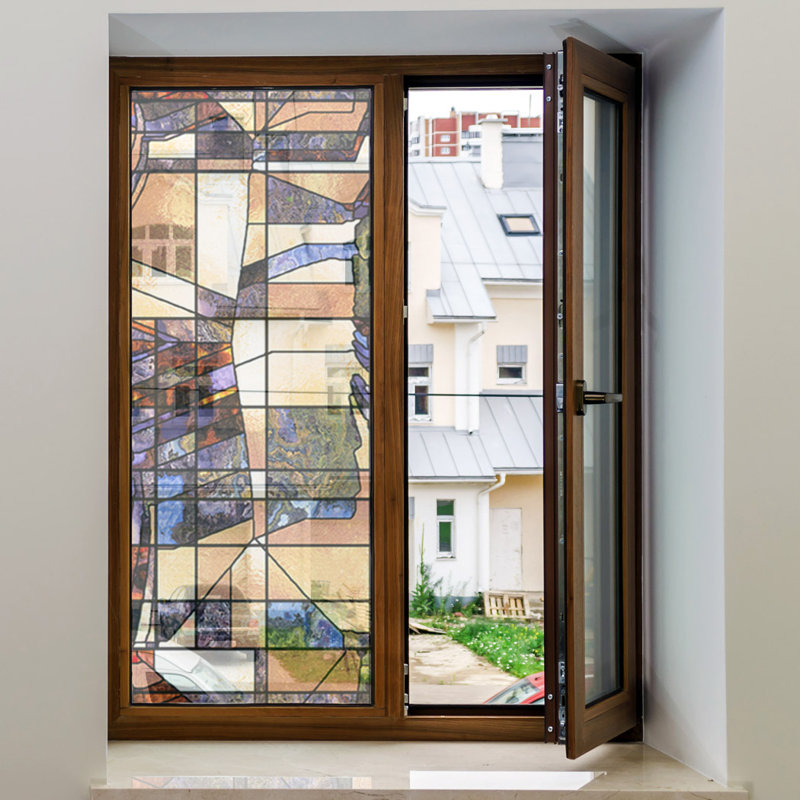 Ebern Designs Non Adhesive Decorative Privac Window Decal Wayfair