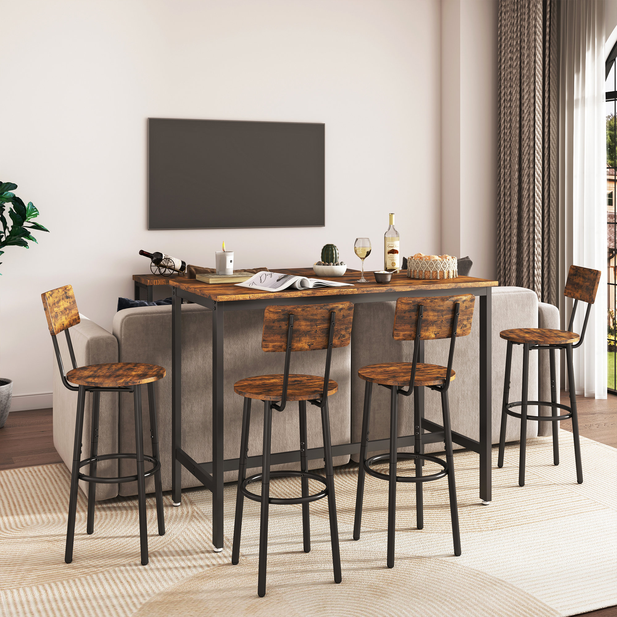 ivy bronx badillo 5 piece dining set