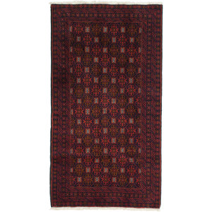 One-of-a-Kind Finest Baluch Wool Hand-Knotted Dark Copper Area Rug