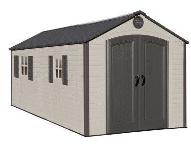 lifetime 8 ft. w x 15 ft. d apex plastic shed wayfair.co.uk