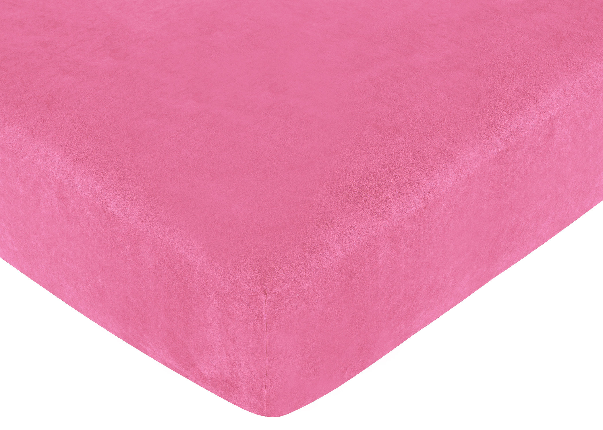 pink fitted crib sheet