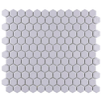 Elitetile Tribeca 1 X 1 Porcelain Honeycomb Mosaic Wall Floor Tile Reviews Wayfair