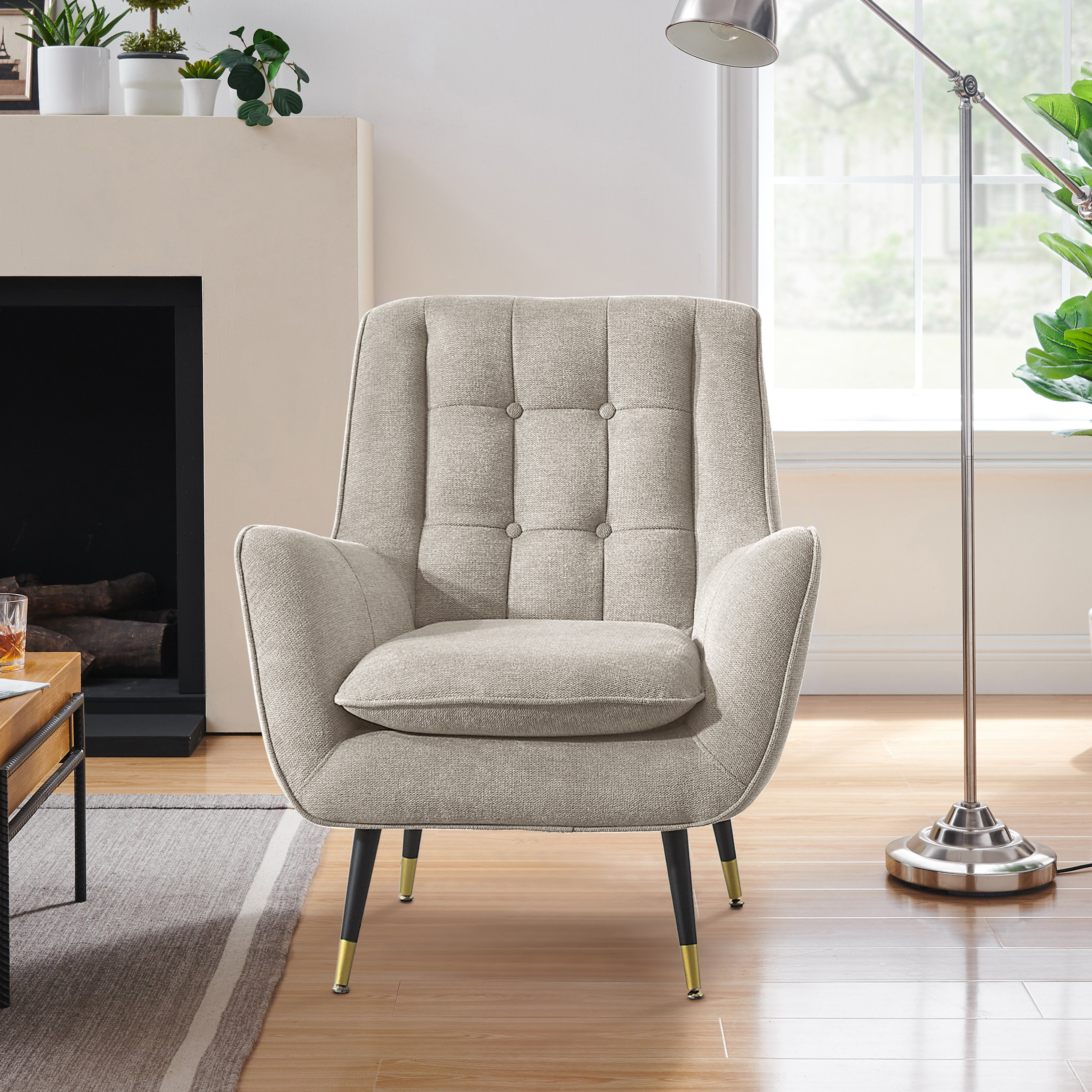 Mercury Row® Brianne Upholstered Accent Chair & Reviews | Wayfair