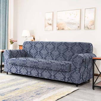 Rebrilliant Headrest Box Cushion Sofa Slipcover Reviews Wayfair