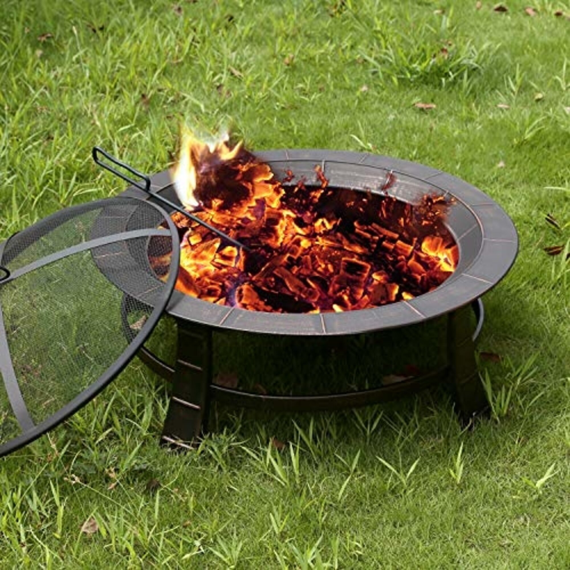 Ebern Designs Nutting Steel Wood Burning Fire Pit Reviews Wayfair