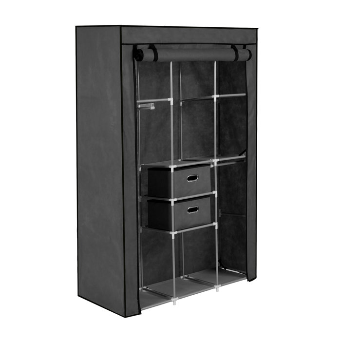 Rebrilliant Herndon 42 W Portable Wardrobe Reviews Wayfair Ca