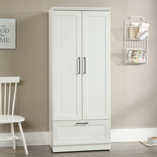 White Jewelry Armoire Stand Up