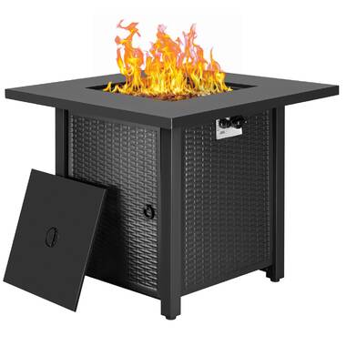 priestley steel propane fire pit table