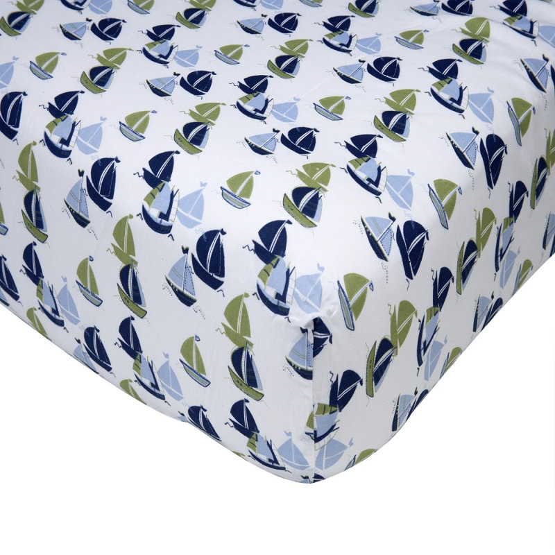 Nautica Kids Nursery Zachary Patchwork Sailboats 7 Piece Crib