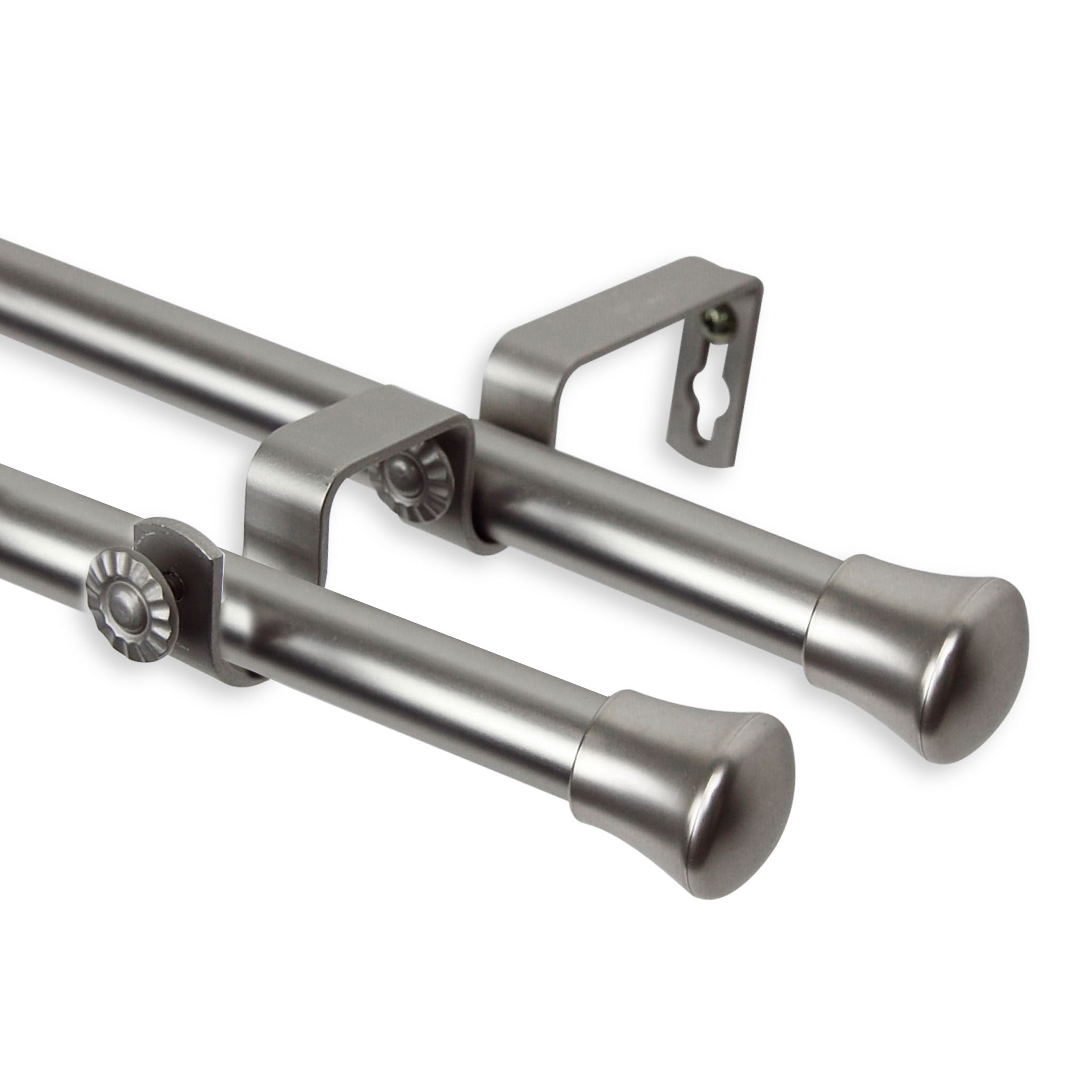 Fleur De Lis Living Norine Double Curtain Rod Hardware Set