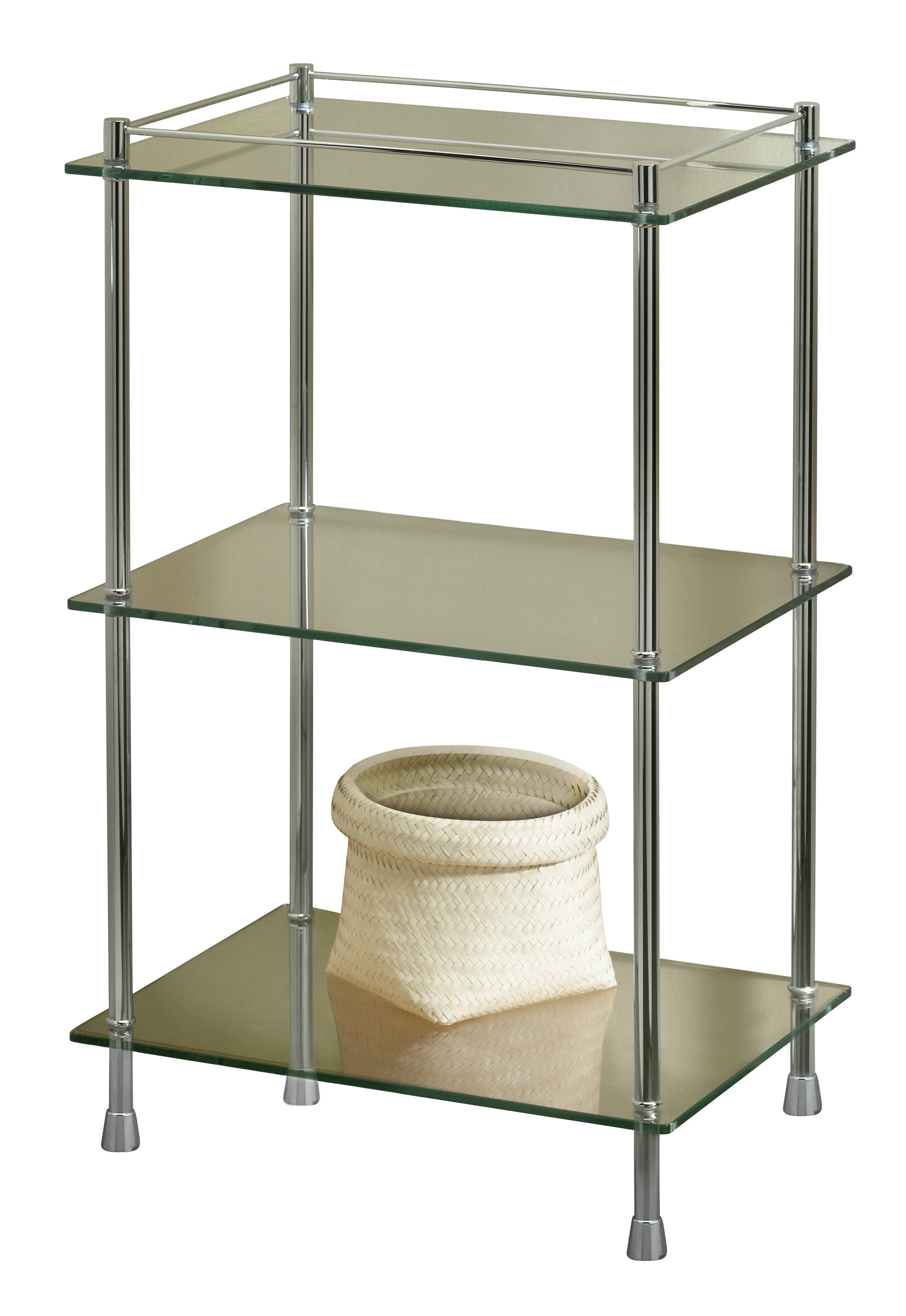 Symple Stuff Galesville Metal Freestanding Bathroom Shelves Wayfair
