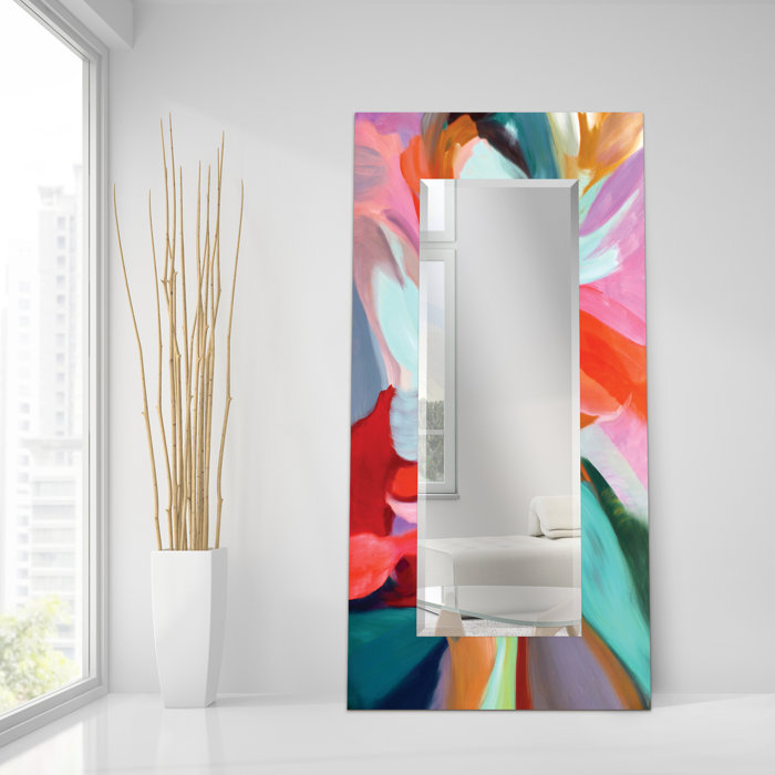 Wrought Studio Stecker Rectangular Beveled Full Length Mirror