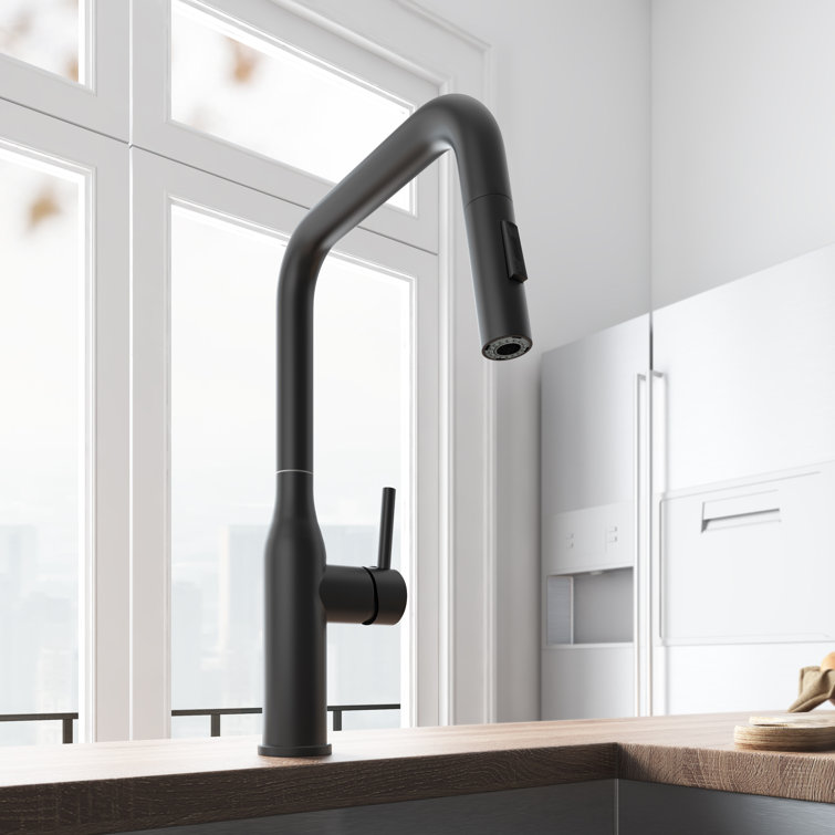 Yzzy Pull Out Single Handle Kitchen Faucet Reviews Wayfair