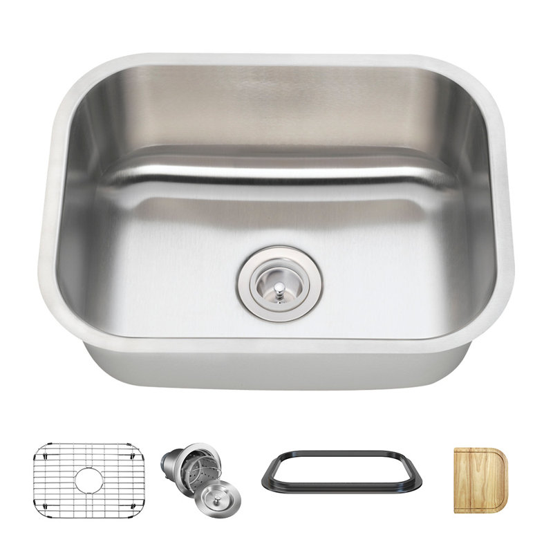 Mrdirect 23 L X 18 W Undermount Kitchen Sink With Basket Strainer Wayfair