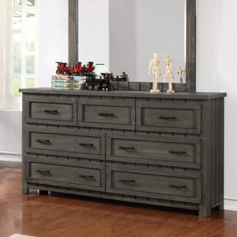 Gracie Oaks Bronstein 7 Drawer Double Dresser Wayfair