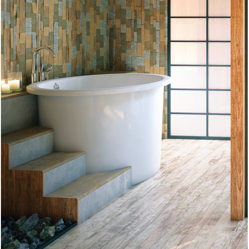 Americh Jacob 42 X 42 Freestanding Air Whirlpool Bathtub Wayfair