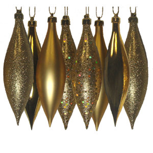 Shatterproof Finial Drop Christmas Ornament (Set of 8)