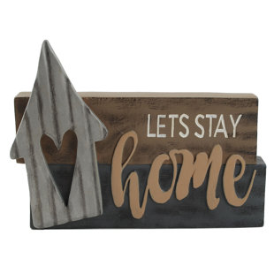 Lets Stay Home Signs Wayfair