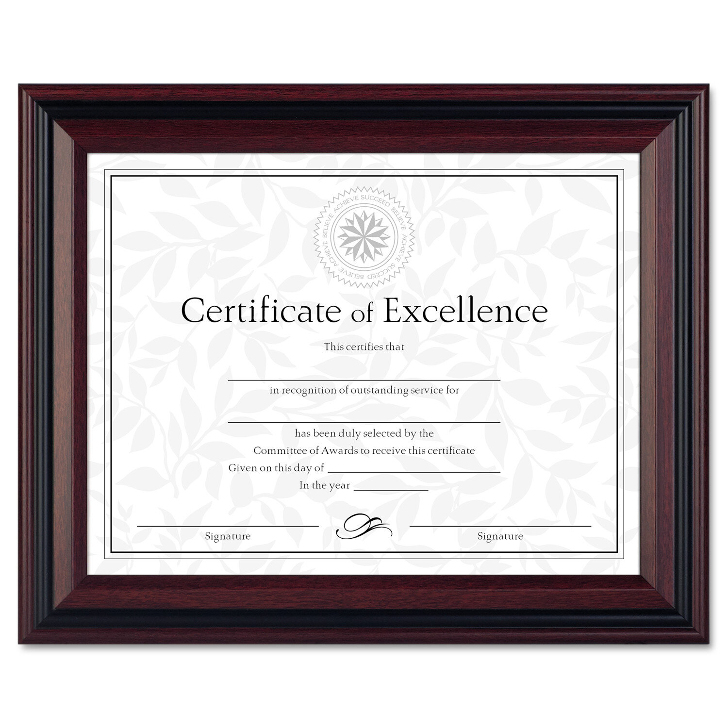 Vertical or Horizontal Display for Wall or Tabletop. ARTrend Premium 8.5x11 Certificate Diploma Frames Document Frames with Glass Fronts Set of 2 Pack Brown