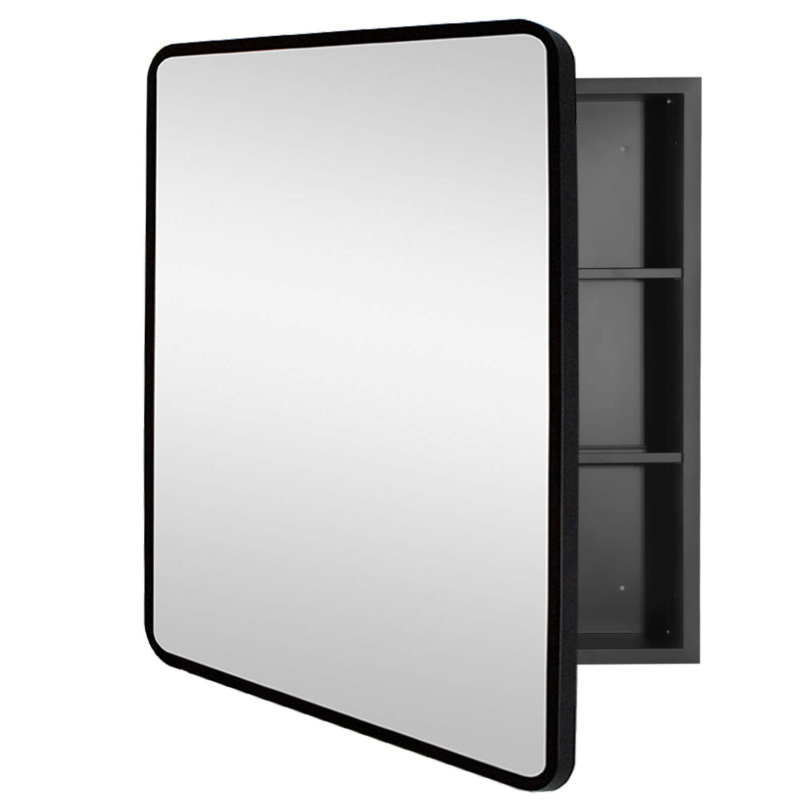 Winston Porter 20 In. W X 28 In. H Medium Rectangular Black Aluminum