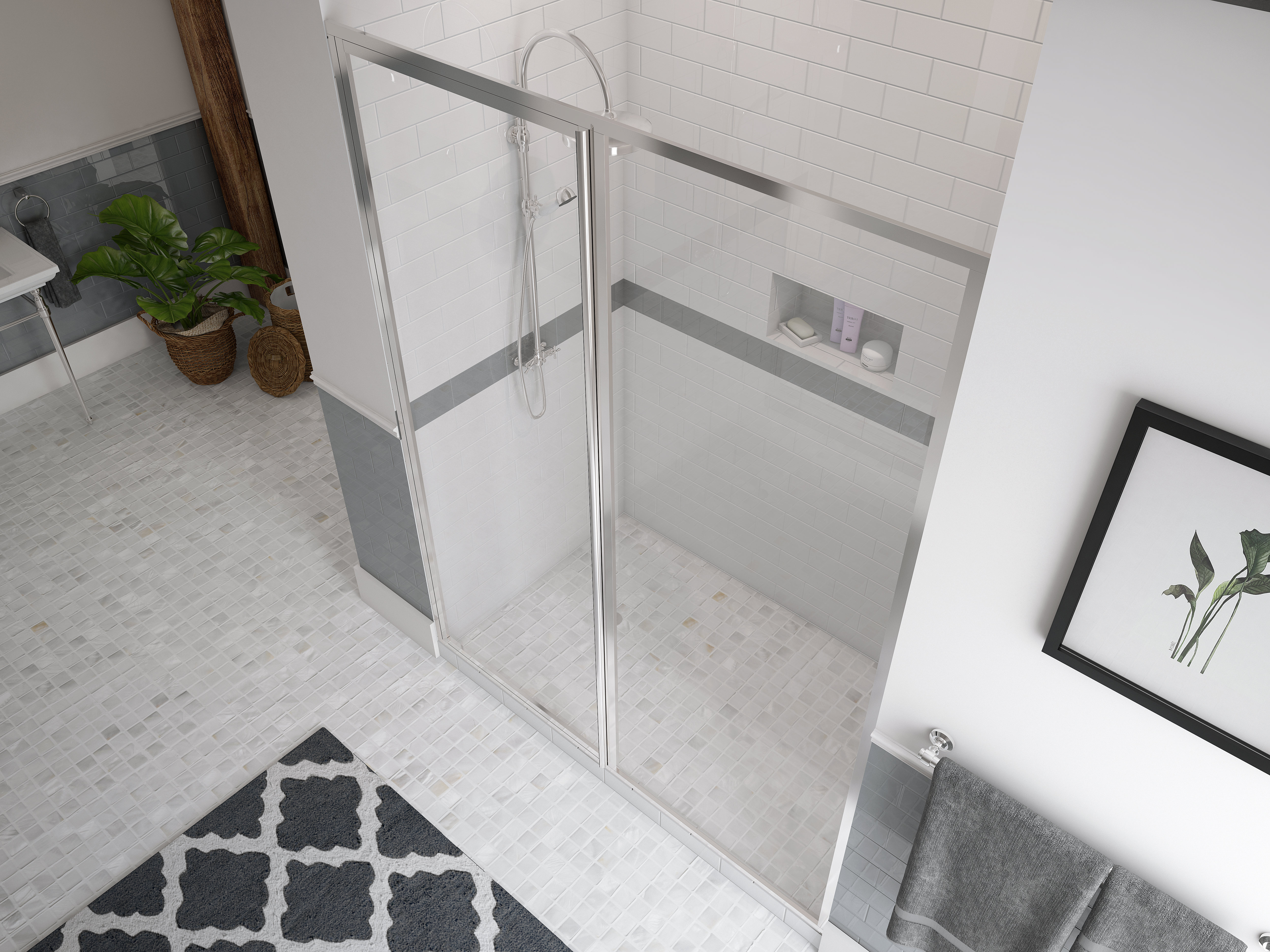 Coastal Industries Legend Series 39 X 66 Framed Shower Door