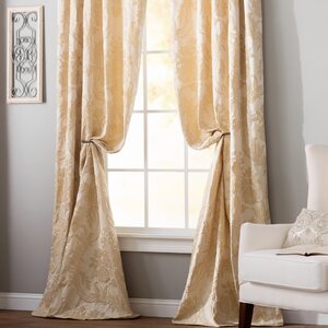 Ballsallagh Faux Silk Jacquard Single Curtain Panel