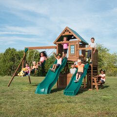 2 swing and slide set