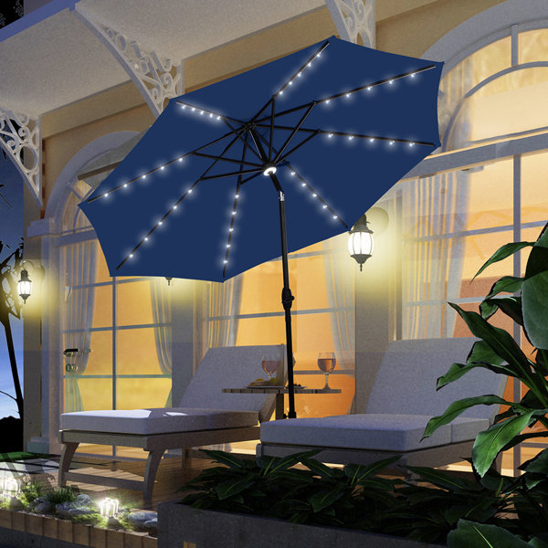 Sunbrella Navy Umbrella Wayfair