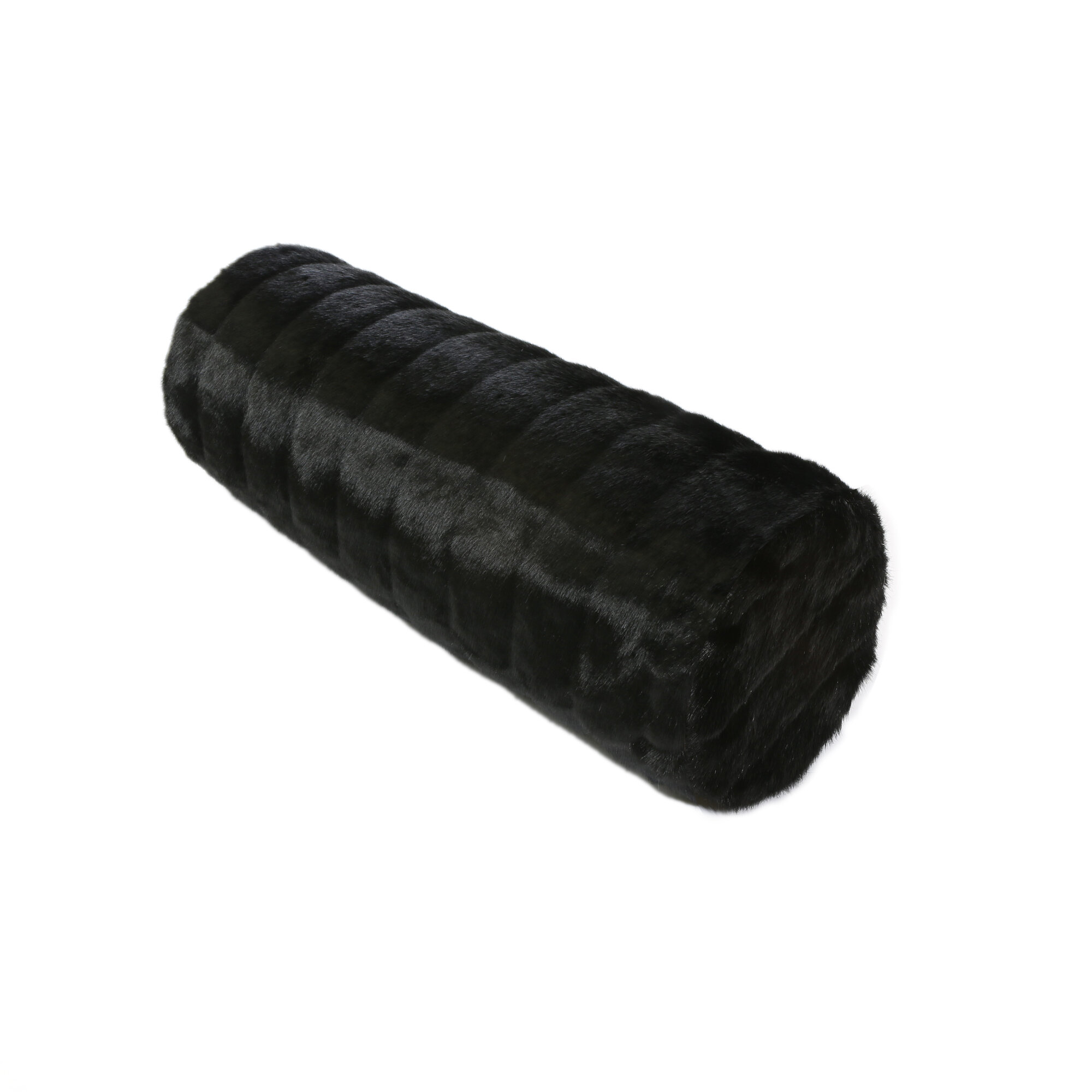 black bolster pillow