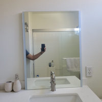 horizontale/verticale Miroir de salle de bain Bluetooth rétroéclairé à LED 600 x 800 mm avec système anti-buée et bouton tactile à intensité variable