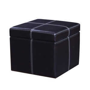 Contrast Stitch Square Cube Storage Ot..