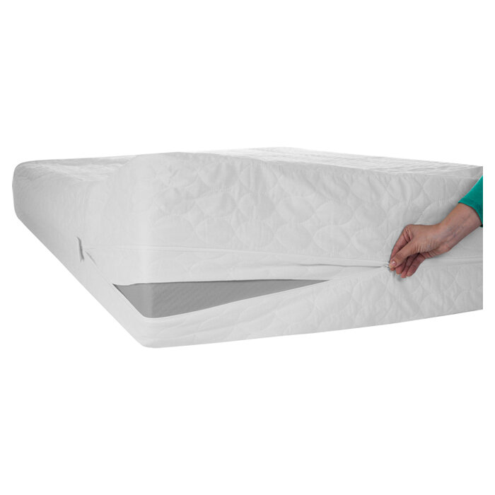 Deconovo 100/% Cotton Flannel Mattress Protector Surface Mattress for Moving Cover Fitted Cover White Small Cot Size 60x120 CM
