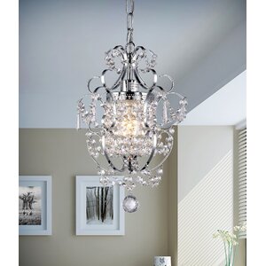 Gates 1-Light Crystal Chandelier