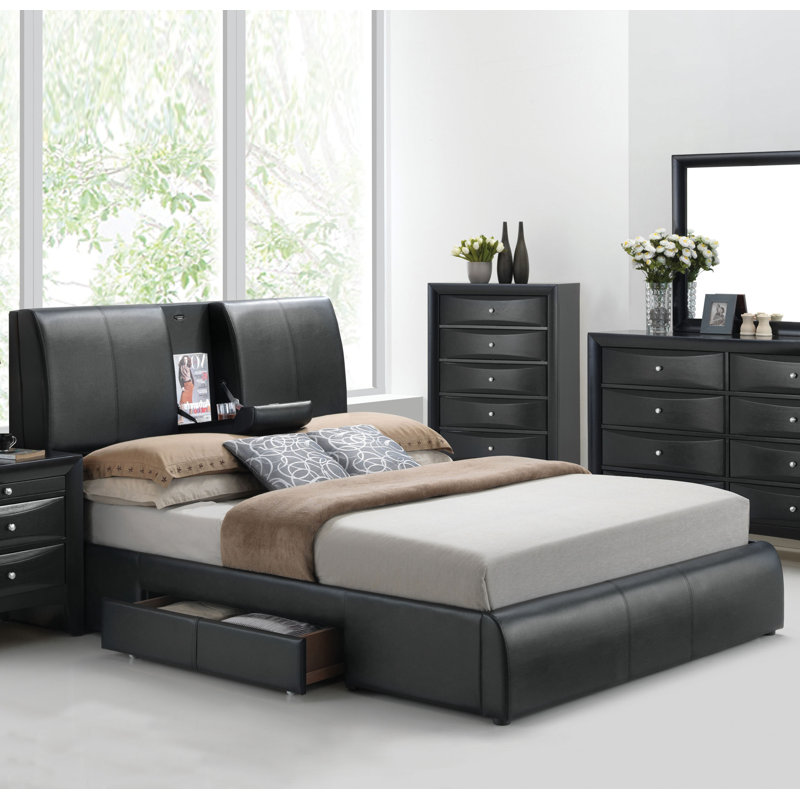 Orren Ellis Horsley Upholstered Storage Platform Bed Reviews