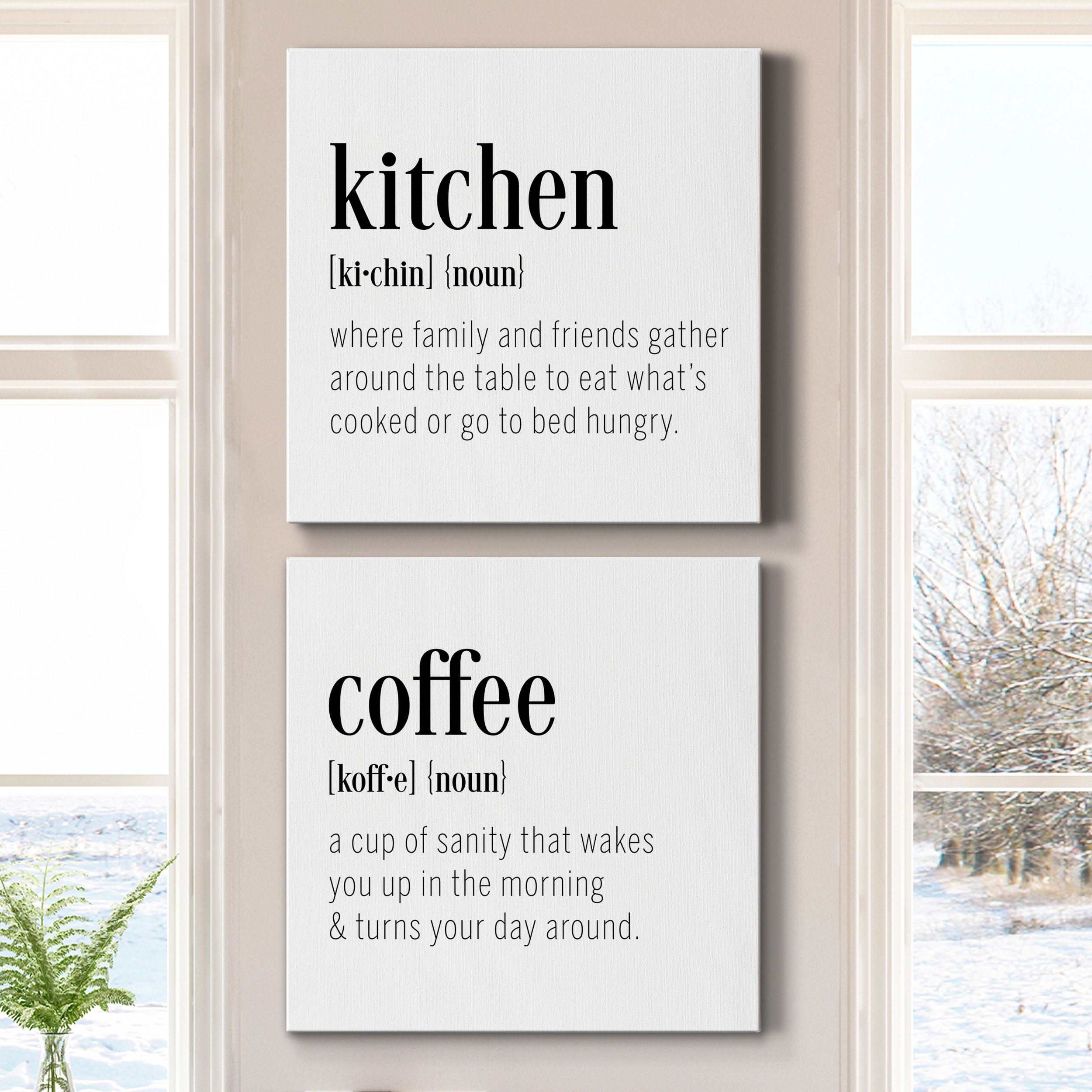 Trinx Kitchen Definition 2 Piece Wrapped Canvas Print Wayfair